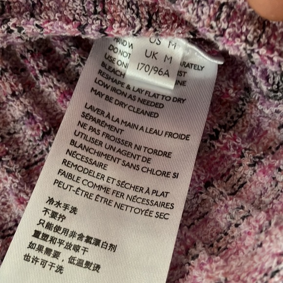 NWT Free People Brooke Wrap Top / Lilac Fog Combo - Picture 8 of 9